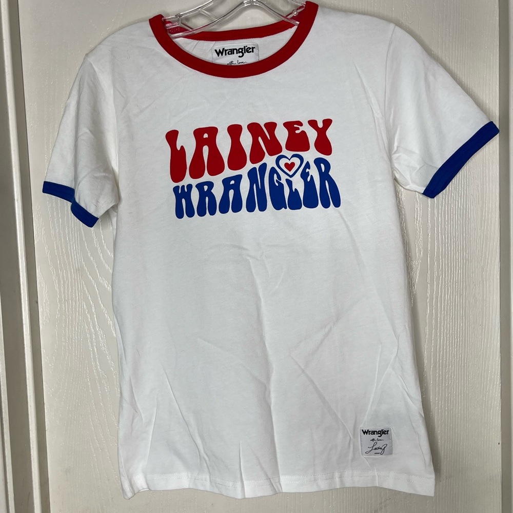 Lainey Wilson X Wrangler Red White and Blue Tee Size XS